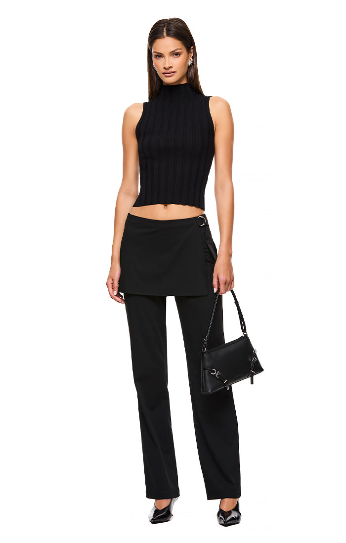 THE REUBEN Black Pants for Men - Slim Fit Stretch Dress Pants for Business Casual & Office Wear