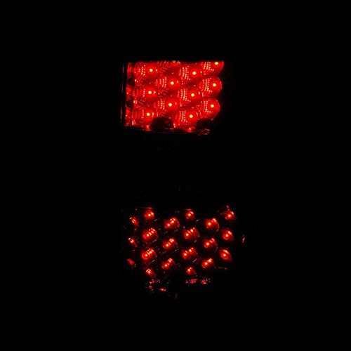 Black LED Tail Lights Assembly Set for Chevy Tahoe & Suburban | GMC Denali Replacement Pair (Left Driver & Right Passenger Side) - Durable, Bright LED Lights for Enhanced Night Visibility & Safety