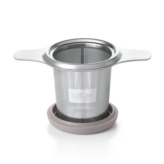 OXO Brew Tea Infuser Basket - Stainless Steel Loose Leaf Tea Strainer for Hot & Iced Tea - Perfect for Tea Pots, Mugs & Travel Cups