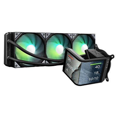 TRYX PANORAMA ARGB AIO Liquid CPU Cooler - 360mm RGB Water Cooling System for PC Gaming & Overclocking - Perfect for High-Performance Desktops & Custom Builds