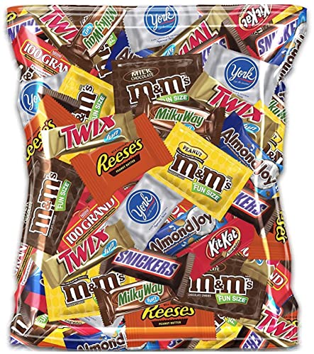 Bulk Chocolate Variety Pack - 288oz Assortment of M&M's Peanut, M&M's Plain, Reese's, Snickers, Kit Kat, Twix & More | Perfect for Halloween Candy, Party Favors, Office Snacks & Gift Baskets