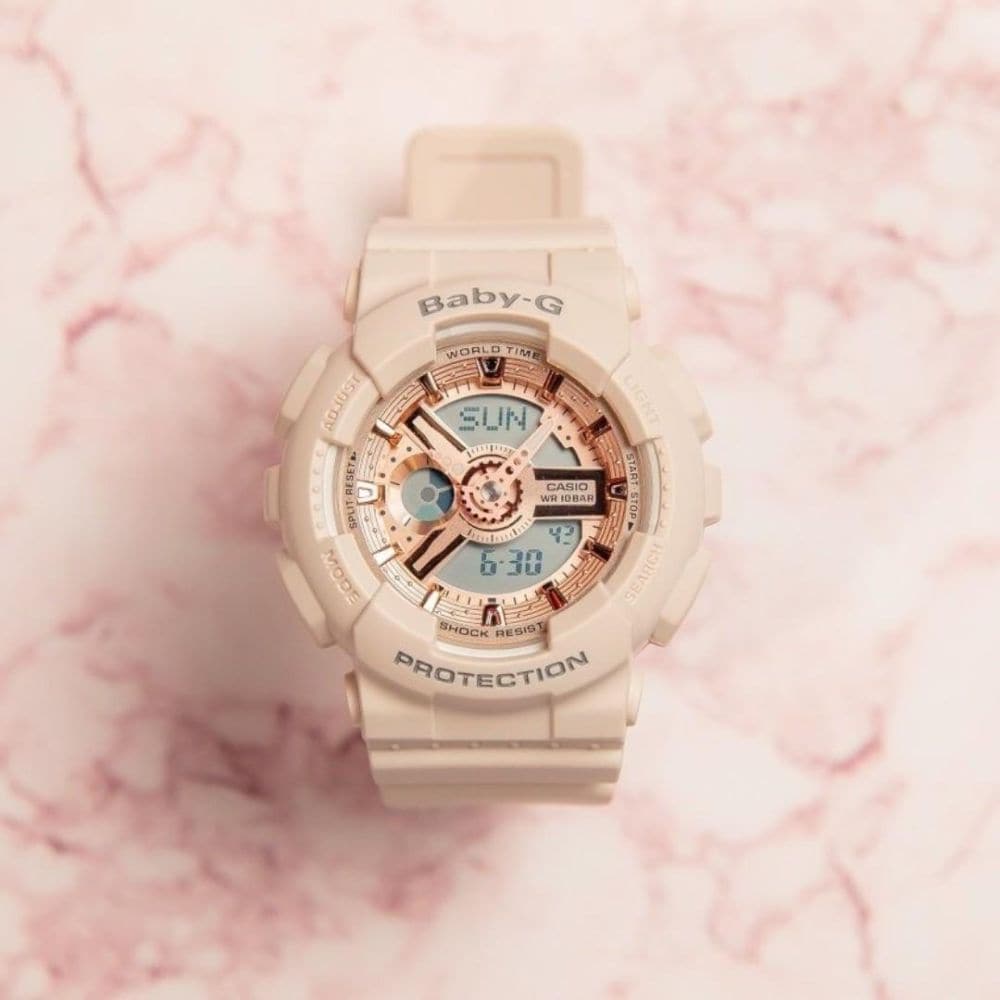 CASIO BABY-G BA-110CP-4ADR Women's Digital Sport Watch with Shock Resistance & Waterproof - Perfect for Running, Swimming, and Outdoor Activities