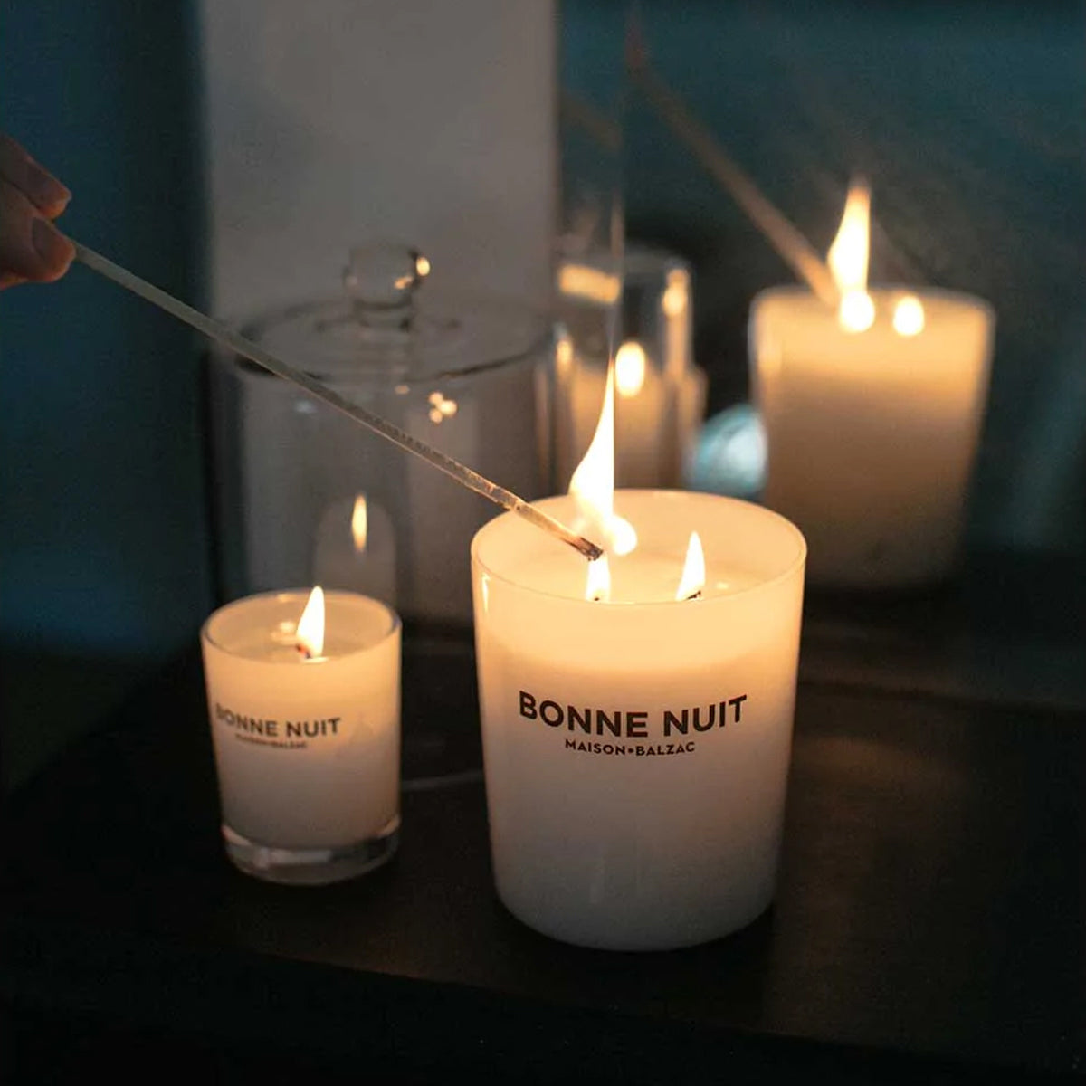 Bonne Nuit Lavender Scented Candle for Relaxation & Sleep - Aromatherapy Home Decor for Bedroom, Bathroom & Meditation Spaces