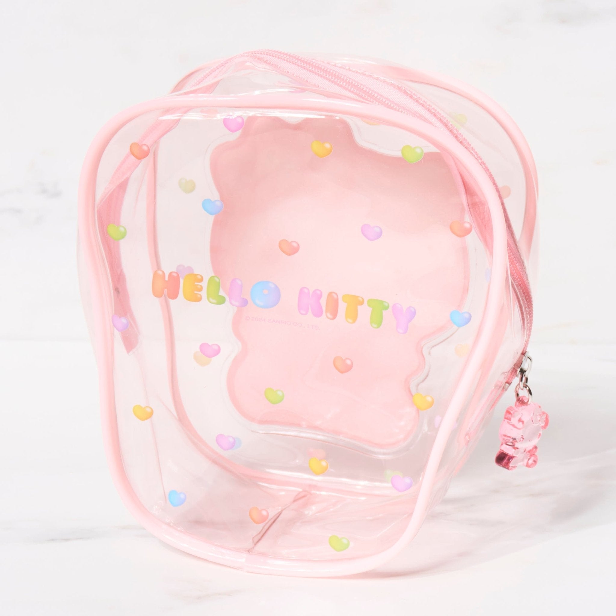 Sanrio Character Clear Pouch - Cute & Durable Plastic Zipper Bag for School, Travel & Cosmetics Storage - Hello Kitty, My Melody & More Anime Designs