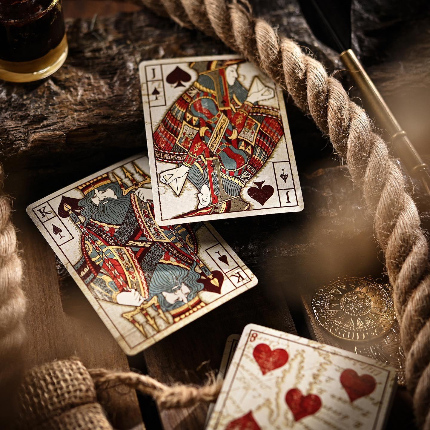 Eye of the Ocean Playing Cards - Premium Waterproof Poker Deck for Travel & Beach Games | Solis Brand