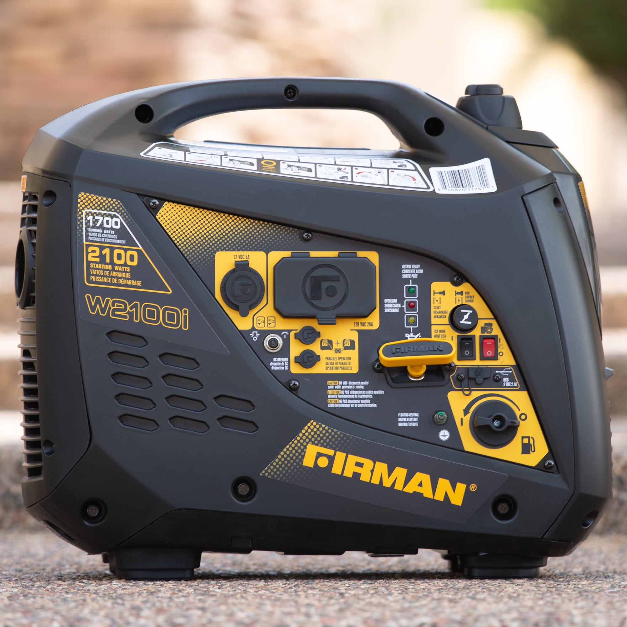 Refurbished 2100W Portable Inverter Generator with Recoil Start - Perfect for Camping, RV Trips & Emergency Power Backup