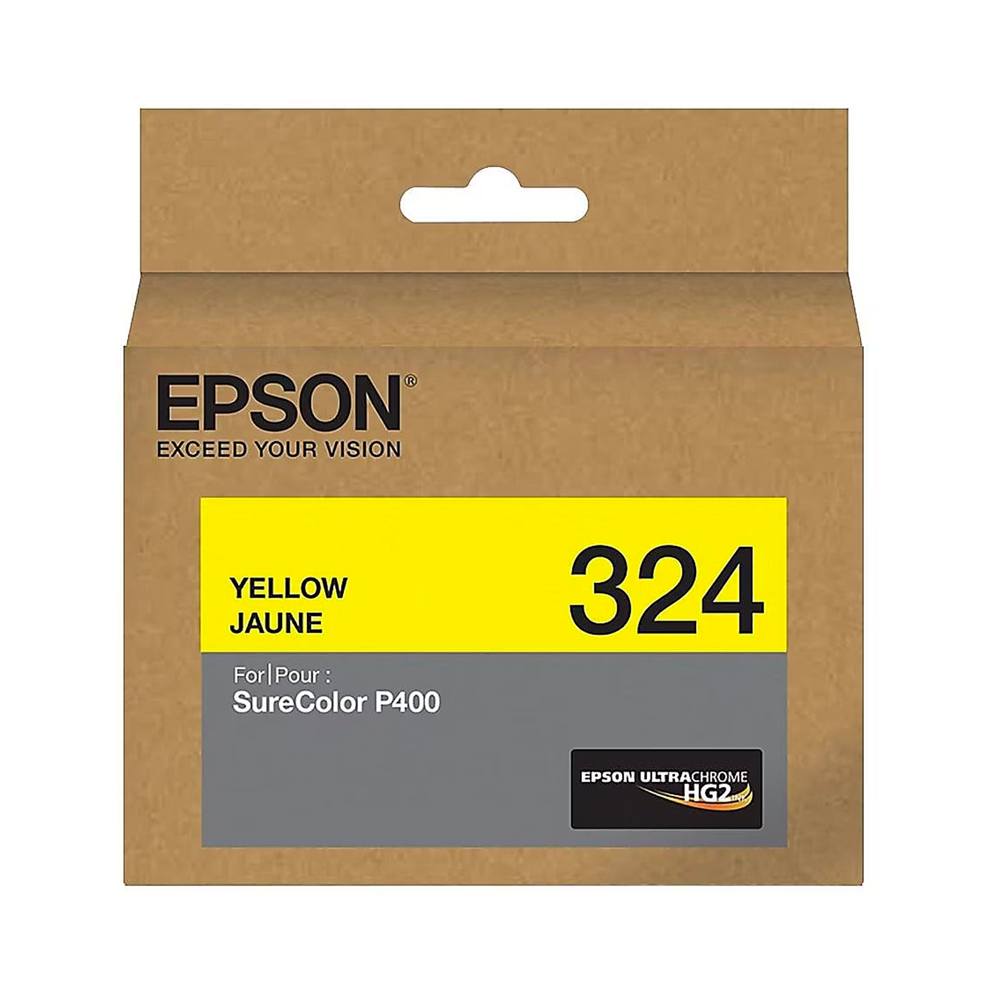 Epson T324 UltraChrome HG2 Yellow Ink Cartridge (14mL) - Compatible with SureColor P400 Printer | High-Quality Photo Printing for Home & Office Use