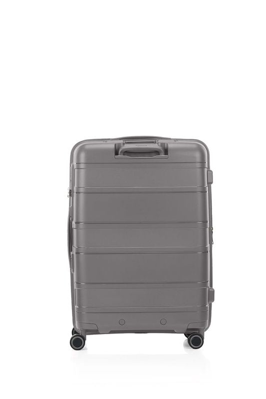 American Tourister Light Max 69cm Medium Spinner Suitcase - Mercury Grey | Carry-On Luggage for Travel, Business Trips & Weekend Getaways