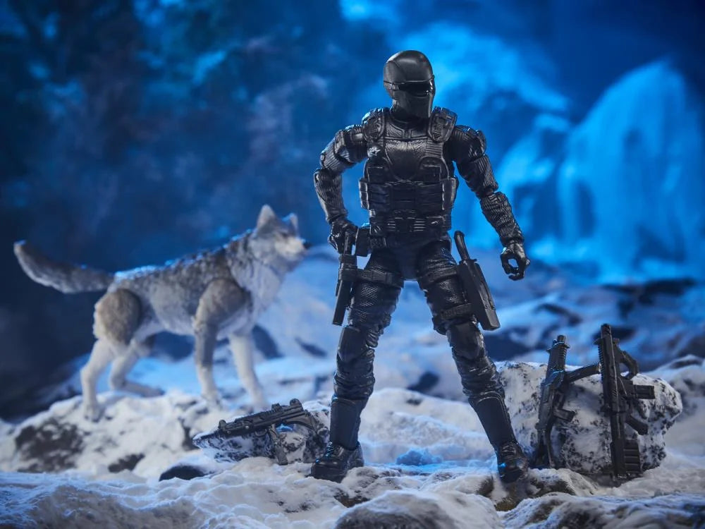 G.I. Joe Classified Series Snake Eyes Action Figure with Timber Wolf - 6-Inch Collectible Toy for Fans - Perfect for Display, Play & Gifting