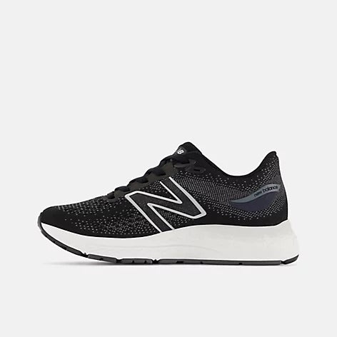 New Balance Kids' Fresh Foam X 880v12 Running Shoes - Black/Spring Tide/Ocean Grey - Lightweight & Cushioned for School, Sports & Daily Activities