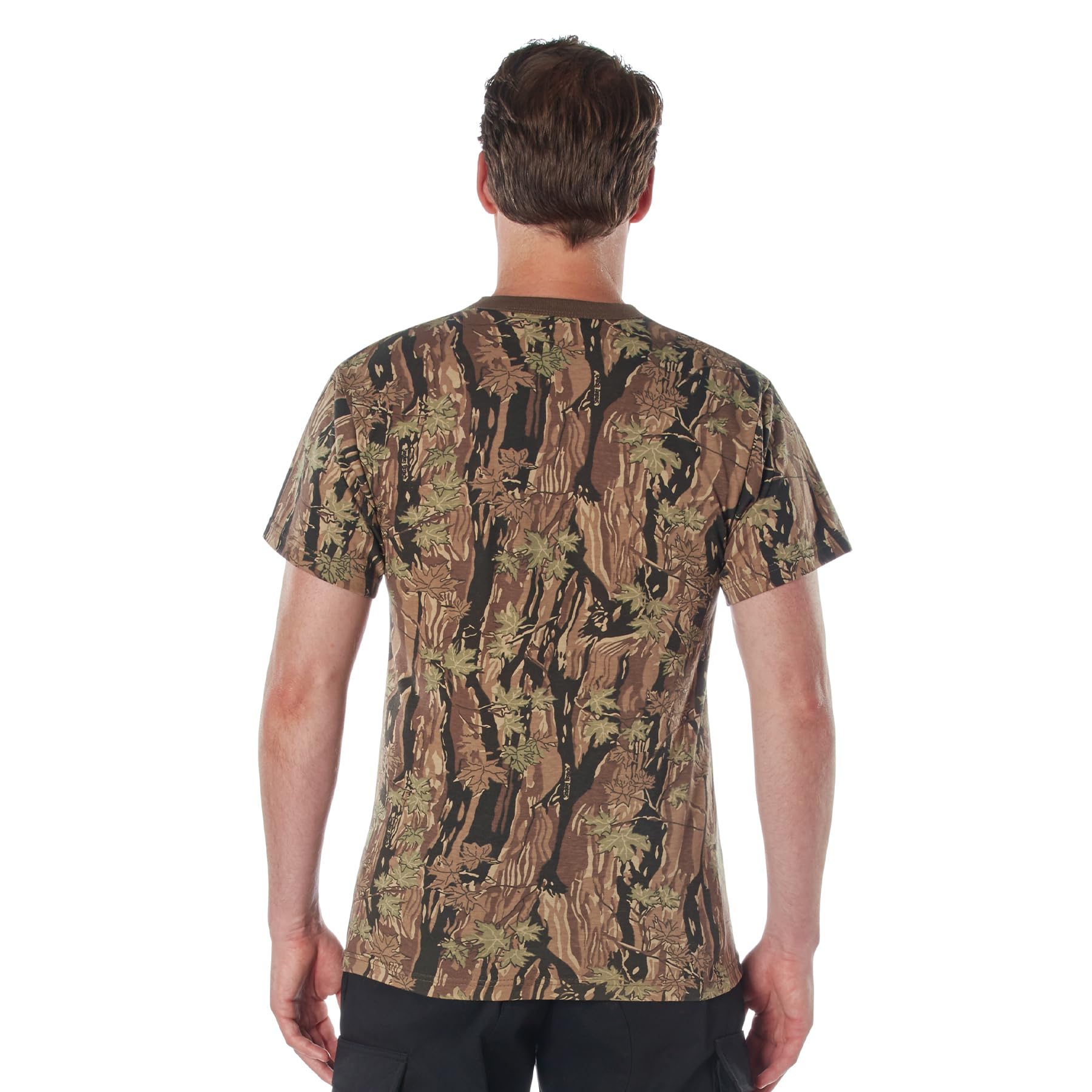 Rothco Camo T-Shirt - Durable Military Style Cotton Tee for Men | Tactical Outdoor & Casual Wear