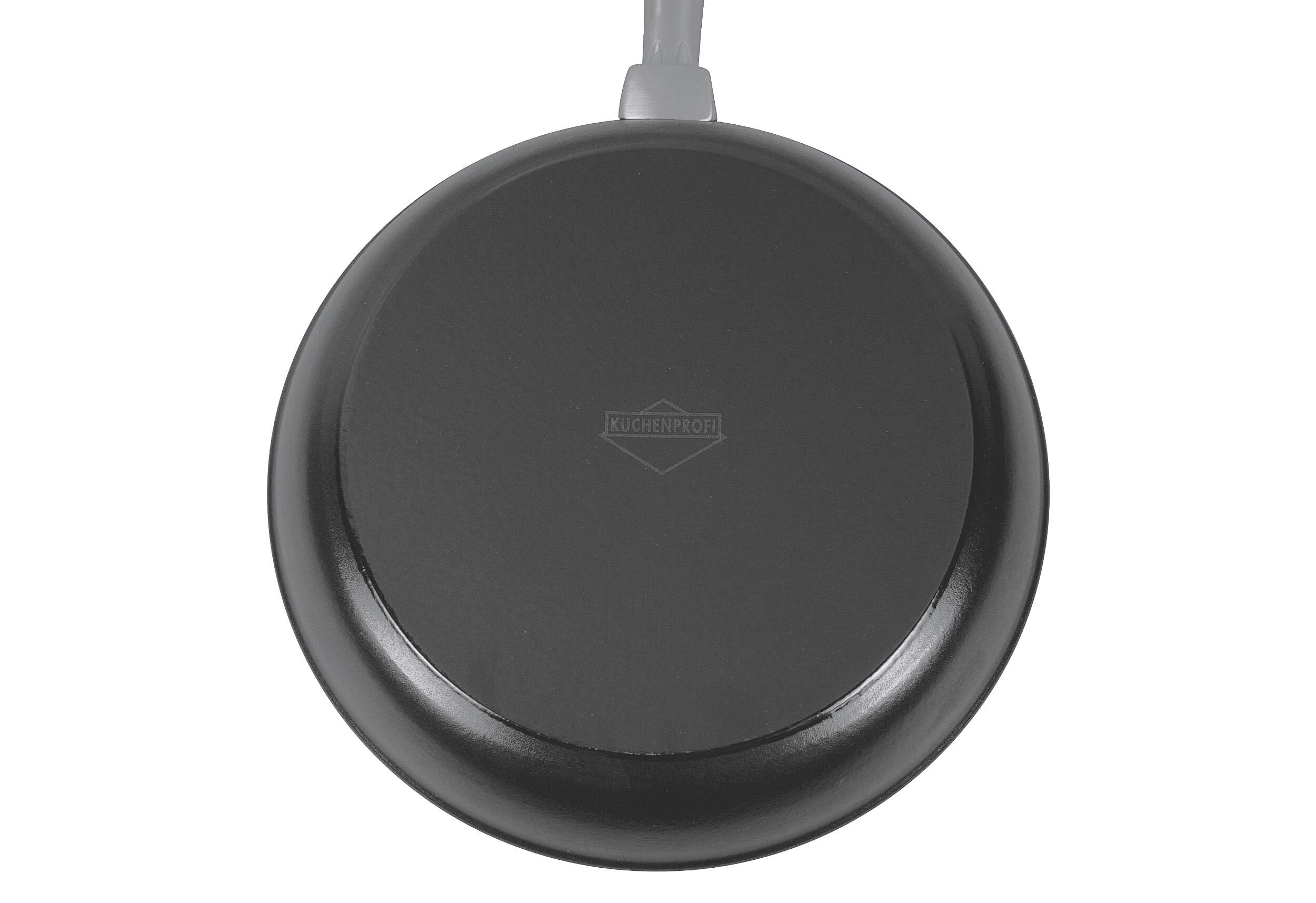 Premium 28cm Black Cast Iron Frying Pan - 28 x 28 x 4.5 cm Heavy Duty Skillet for Searing, Baking & Stovetop Cooking - Perfect for Steak, Eggs, Pancakes & Camping