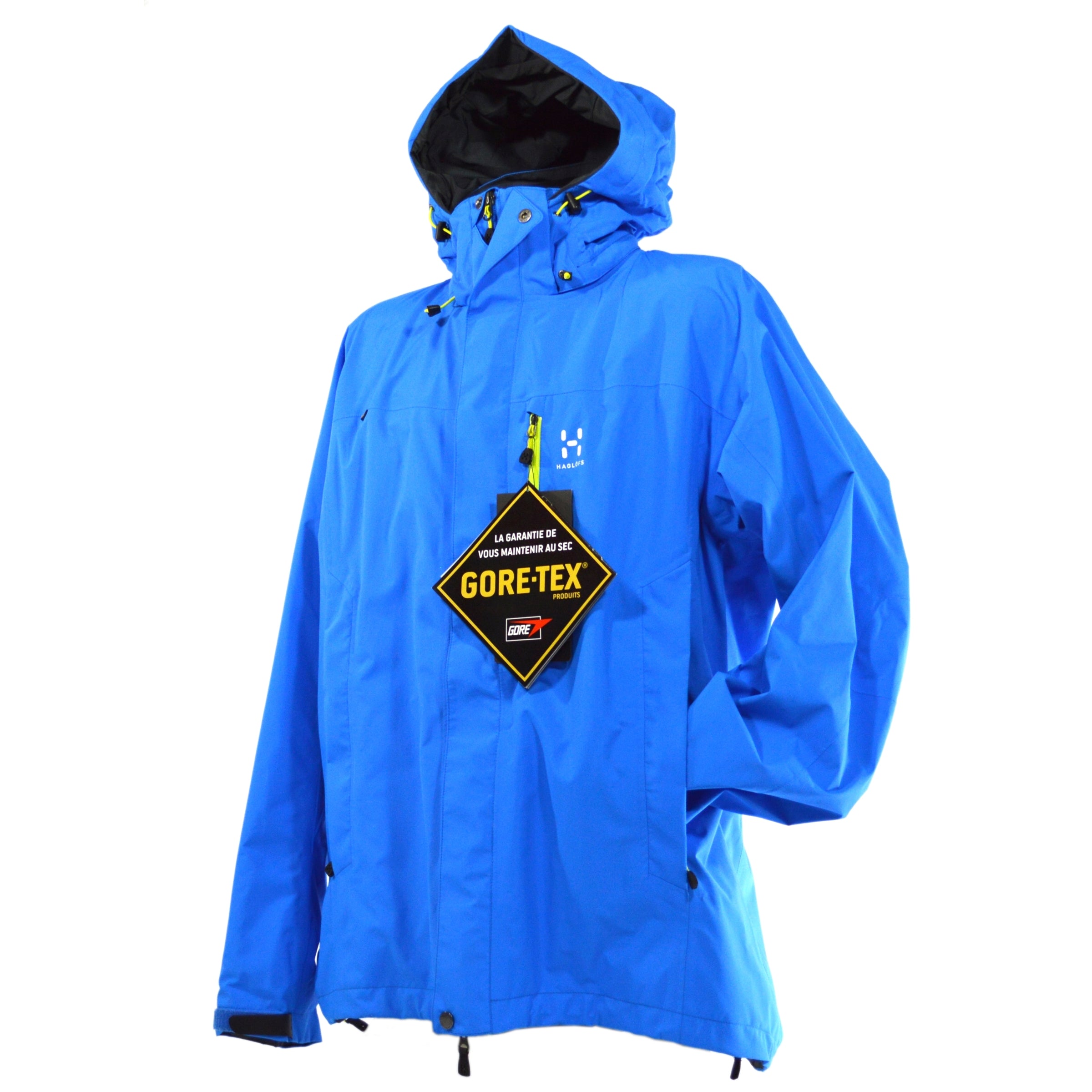 New with Tags! HAGLOFS VANDRA III Jacket #602755 - Gale Blue GORE-TEX Waterproof Hiking Jacket for Men, Size Large - Perfect for Outdoor Adventures & Mountain Climbing
