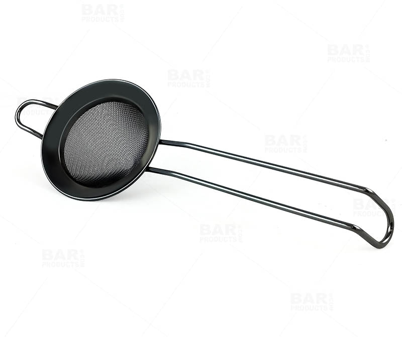BarConic® Fine Mesh Strainer - Premium Gunmetal Kitchen Sieve for Filtering Tea, Coffee, Herbs & Spices | Ideal for Home Cooking, Baking & Cocktail Making