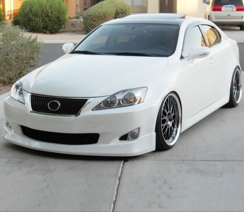 Votex Style PU Front Bumper Lip Spoiler for 2009-2010 Lexus IS250 IS350 Sedan - Enhance Aerodynamics & Sporty Look for Street Racing & Car Shows