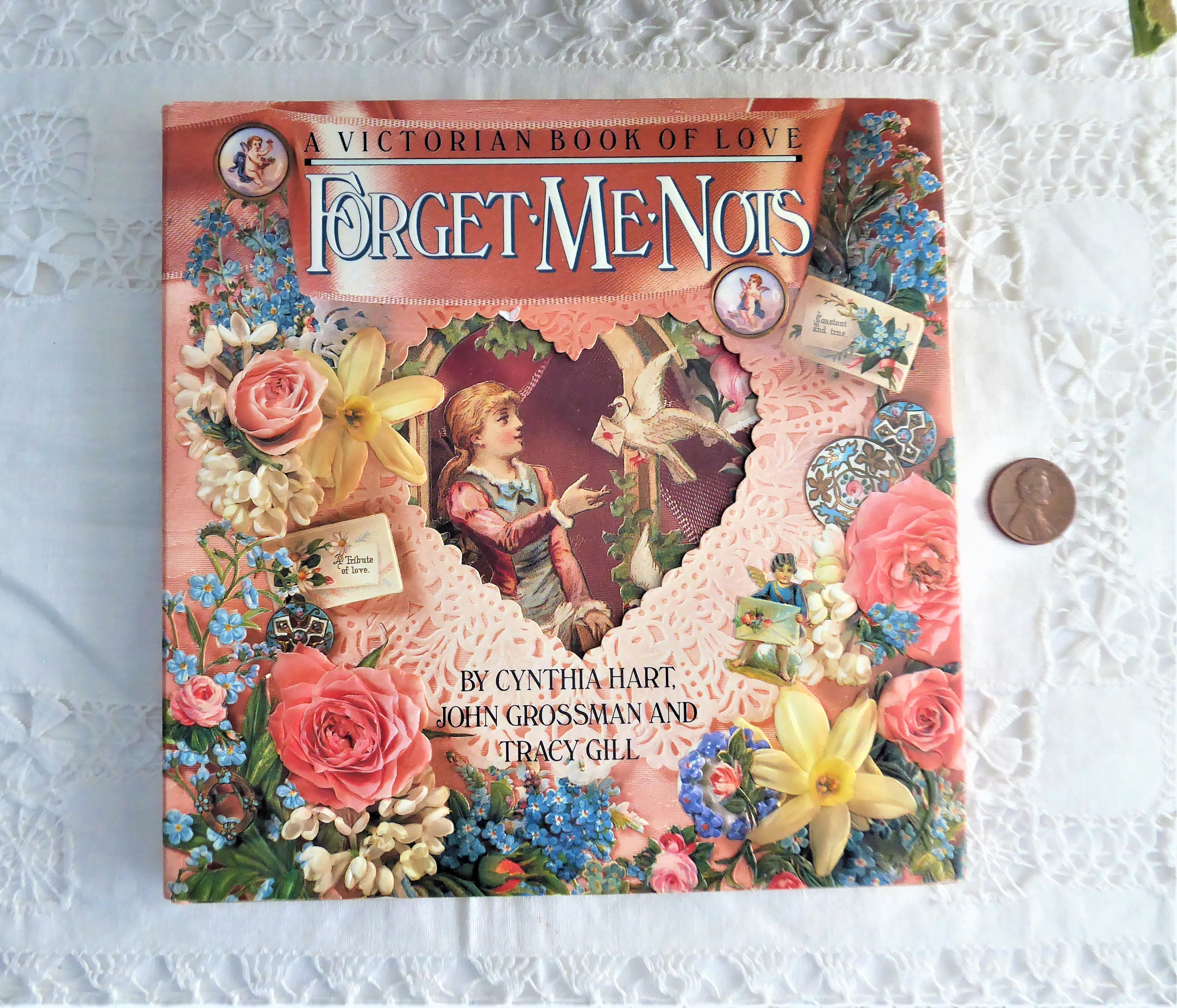 Victorian Book of Love - Forget Me Nots Valentine Traditions 1990 Hardback Edition | Romantic Gift, Vintage Collectible, Historical Romance Novel for Couples & Book Lovers