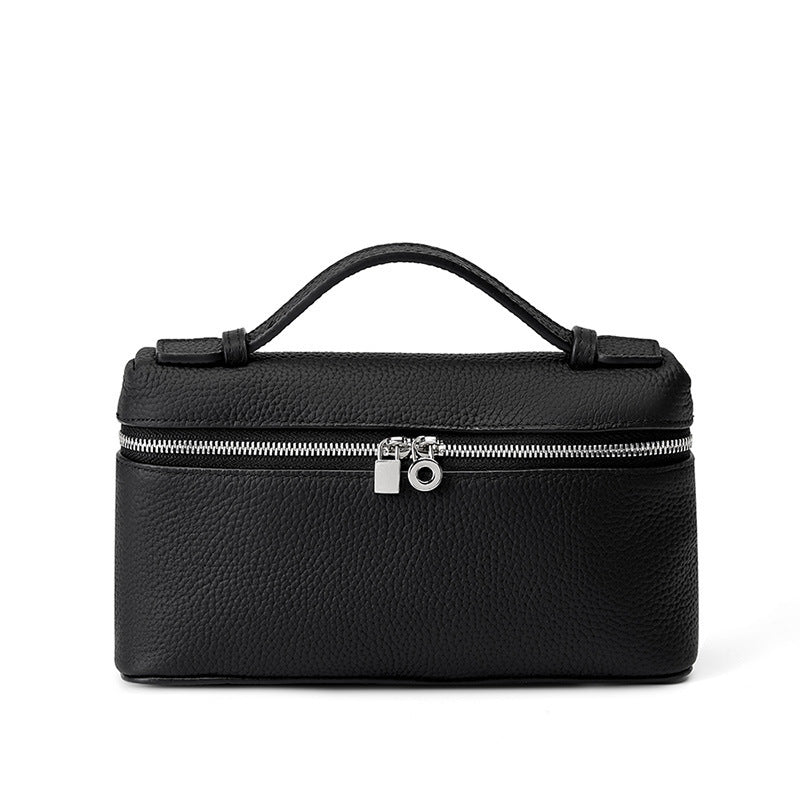 Genuine Leather Messenger Bag - Crossbody Shoulder Bag for Men & Women, Portable Underarm Purse for Work, Travel & Daily Use