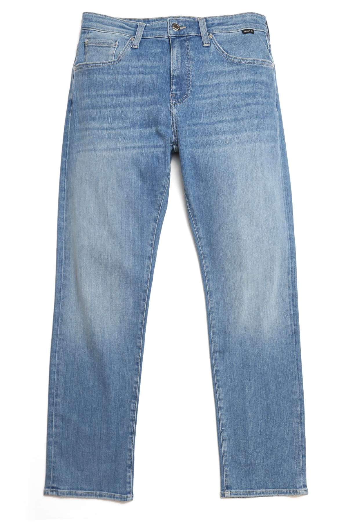 Mavi Zach Men's Regular Rise Straight Leg Jeans - Classic Denim Pants for Casual Wear & Everyday Comfort
