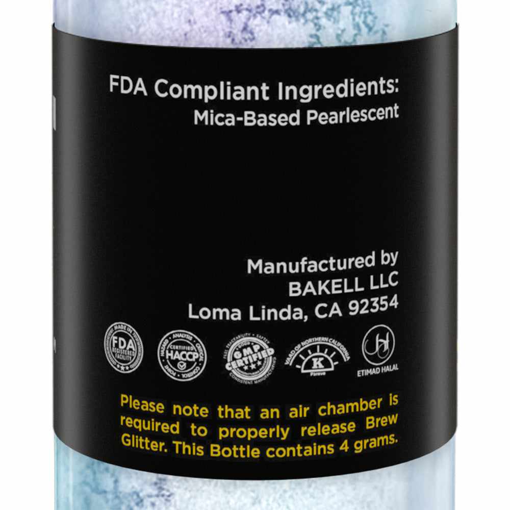 Wholesale Blue Iridescent Beverage Glitter Mini Spray Pump - Edible Cake & Drink Decorations for Parties, Weddings, and DIY Crafts