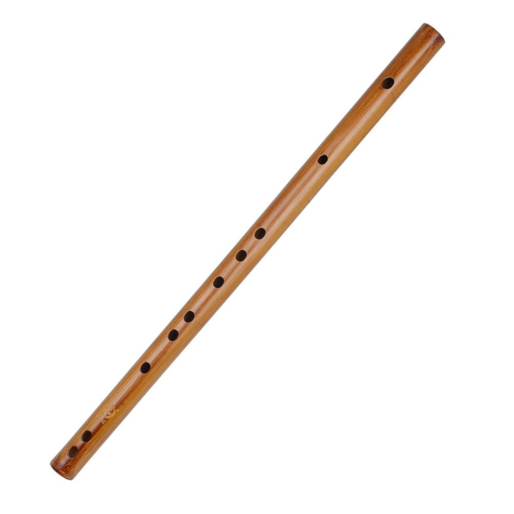Toyvian Handmade Bamboo Dizi Flute - 10-Hole Alto Piccolo Native Flute Instrument for Beginners | Mini Saxophone Style | Perfect for Music Practice, Gifts & Traditional Performances