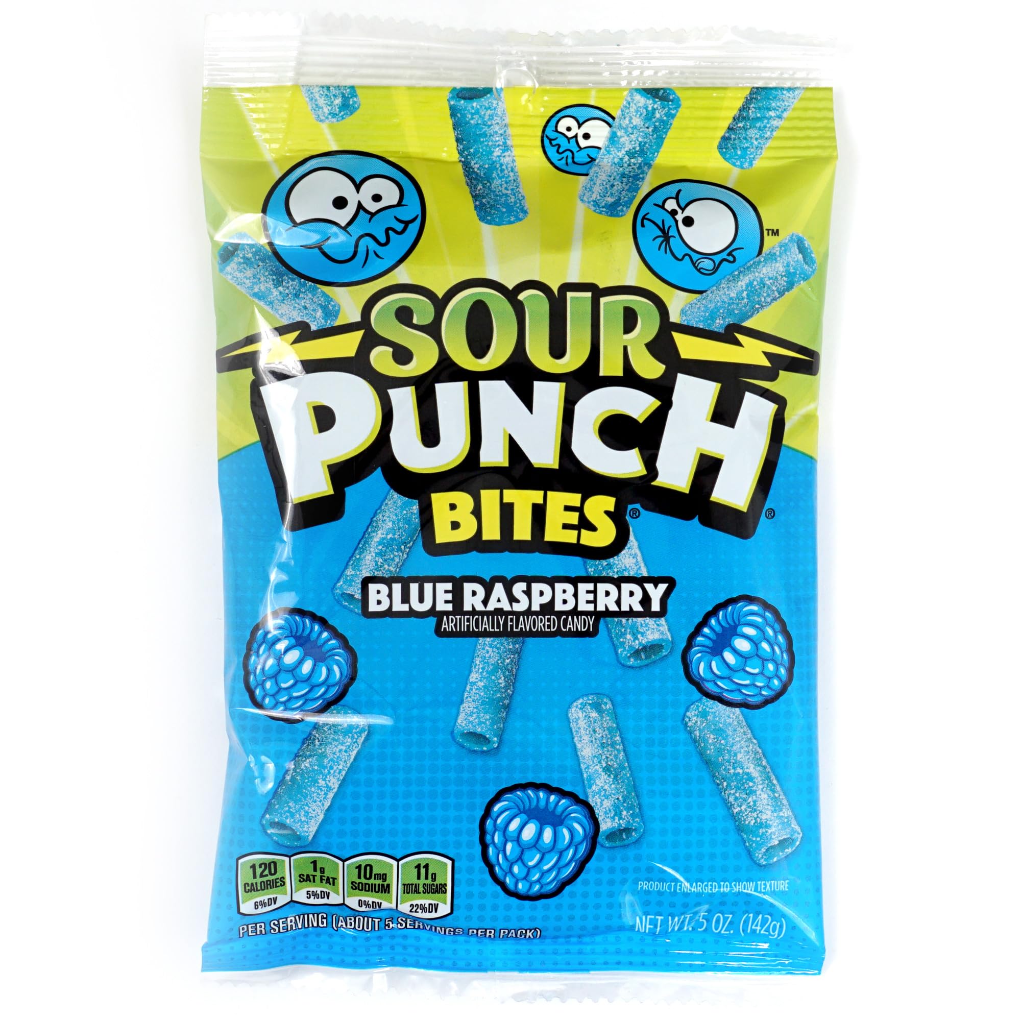 Sour Punch Bites Candy - 5oz Bags (Pack of 3) | Strawberry, Blue Raspberry & Mixed Flavors | Sweet & Tangy Sour Candy Snacks | Perfect for Parties, Movie Nights & Office Treats - The Hampton Popcorn & Candy Company