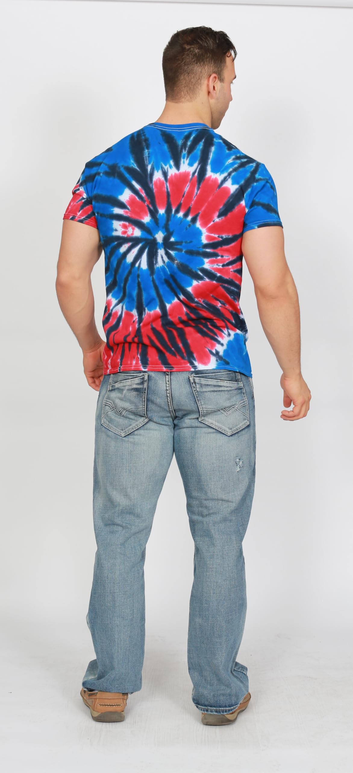 Vibrant Colortone Tie Dye T-Shirts for Men & Women - Soft Unisex Short Sleeve Cotton Tees for Summer, Festivals & Casual Wear