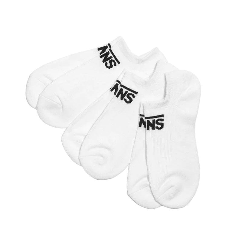 Vans Classic Kick White Socks 3-Pack - Comfortable & Durable Crew Socks for Men & Women - Perfect for Casual Wear, Sneakers & Everyday Outfits
