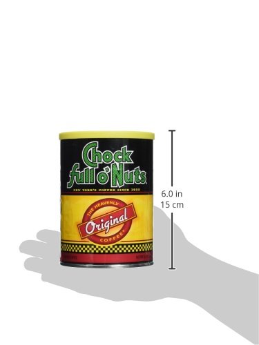 Chock Full O' Nuts Regular Coffee - 11.3oz Cans (Pack of 4) | Rich & Smooth Blend | Perfect for Breakfast, Office or Afternoon Break