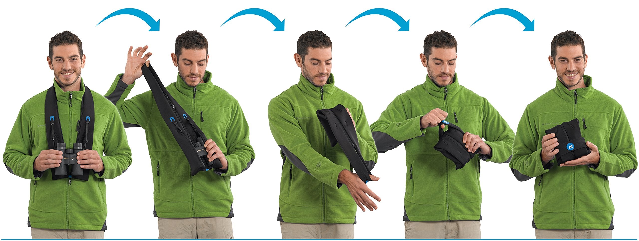 Miggo Strap and Wrap Binocular Case - Durable Protective Cover for Hiking, Bird Watching & Outdoor Adventures