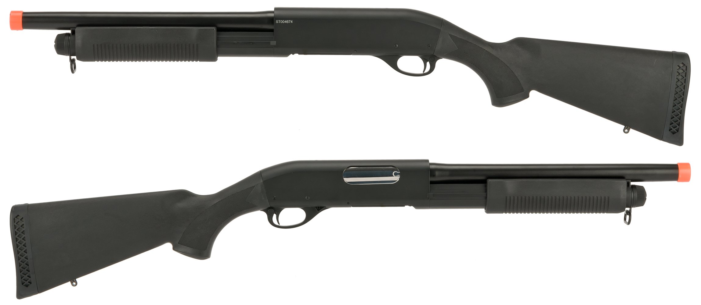 CYMA Standard Metal M870 3-Round Burst Multi-Shot Shell Loading Airsoft Shotgun - Full Stock CQB Full Metal - Realistic Airsoft Gun for Tactical Training & Outdoor Shooting Games