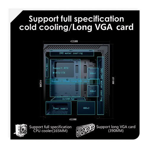 Apevia Aura P BK Mid Tower Gaming PC Case - RGB Tempered Glass, High Airflow Design for Gaming & Streaming Setup
