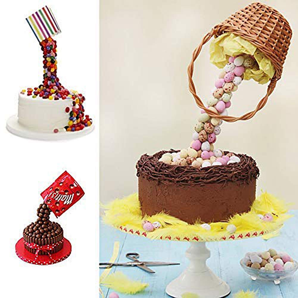 DIY Cake Baking Tools - Anti Gravity Cake Support Frame & Pouring Kit for Birthday, Wedding, Anniversary Parties | Perfect for Gravity-Defying Desserts & Creative Cake Decorating