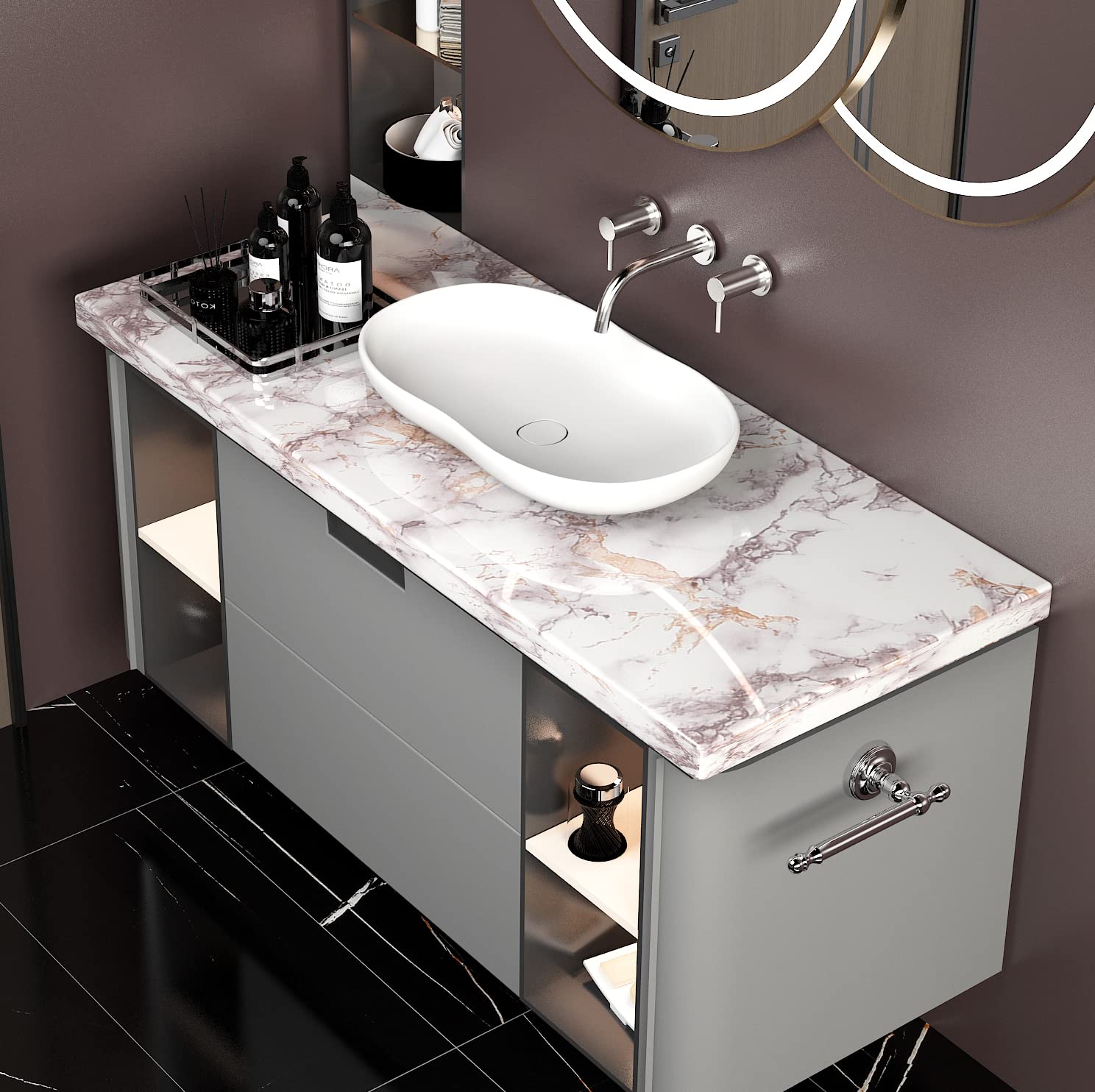 AbaBoorty Marble Contact Paper 206