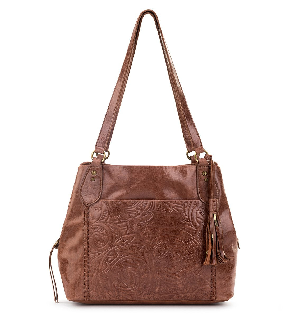 Melrose Genuine Leather Satchel Bag for Women - Stylish Crossbody Purse for Work, Travel & Everyday Use