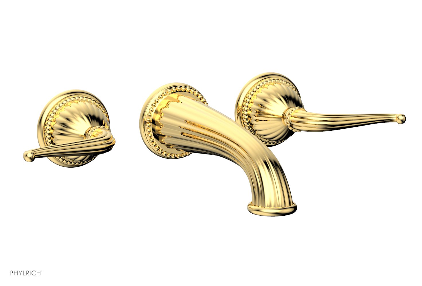 GEORGIAN & BARCELONA Wall Mounted Tub Faucet Set with Lever Handles K1141 - Perfect for Bathroom Renovation and Modern Home Decor