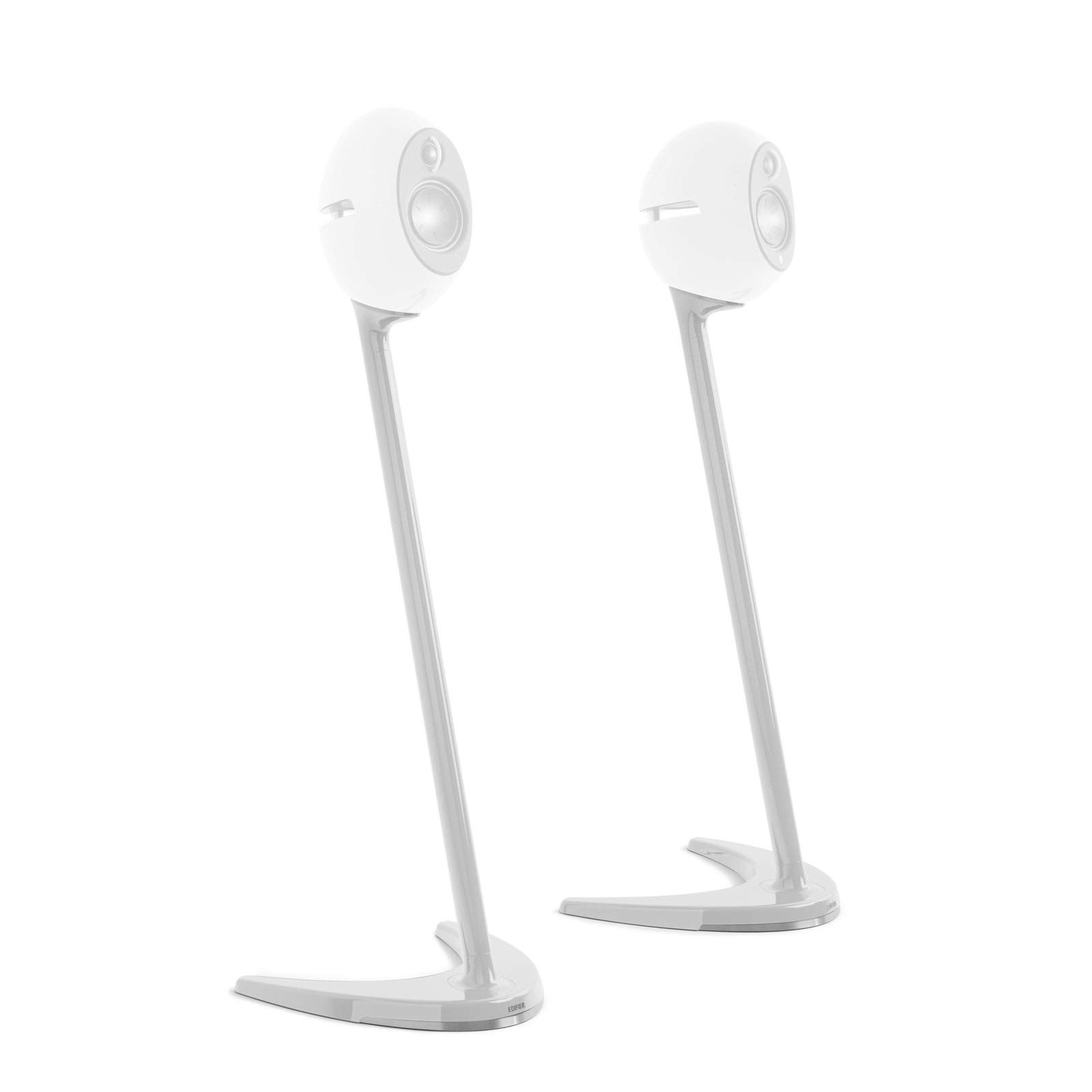 Edifier USA SS01C-White Luna Eclipse Speaker Stands - Premium Adjustable Speaker Stands for Bookshelf Speakers, Home Theater & Studio Monitors - Perfect for Living Room, Gaming Setup & Music Production