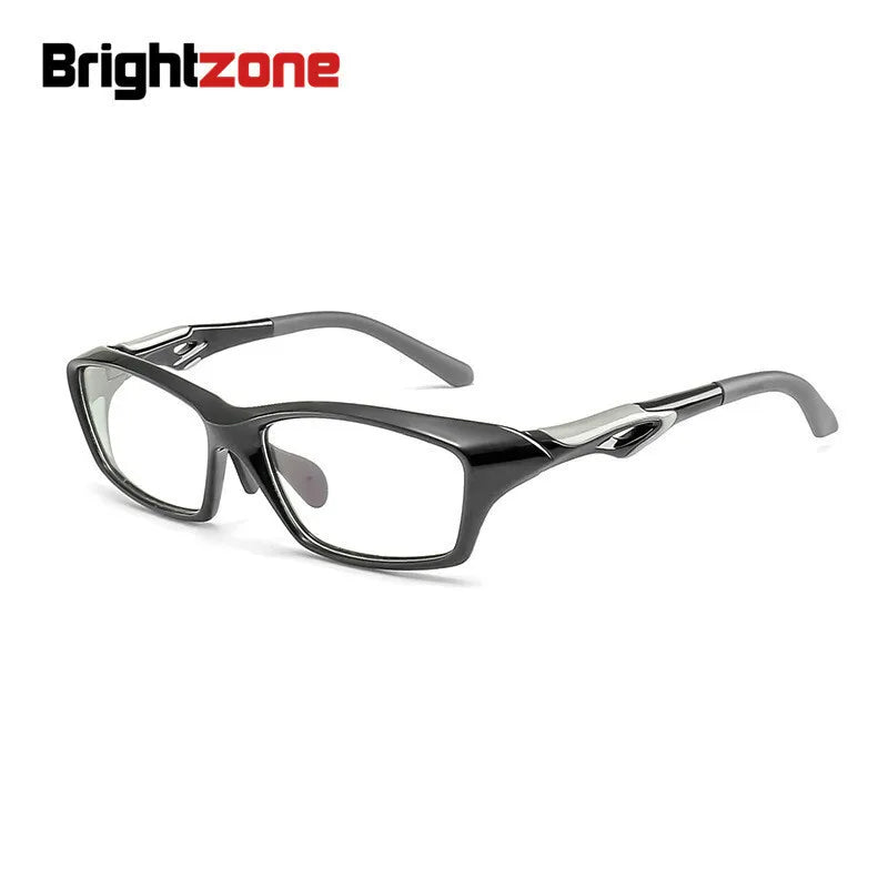 Brightzone Unisex Full Rim Square TR90 Ultem Sport Eyeglasses 71497 - Lightweight Durable Frames for Running, Cycling & Outdoor Activities