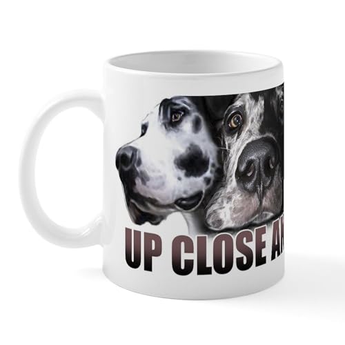 White - Great Dane Up Close Not RED Mug