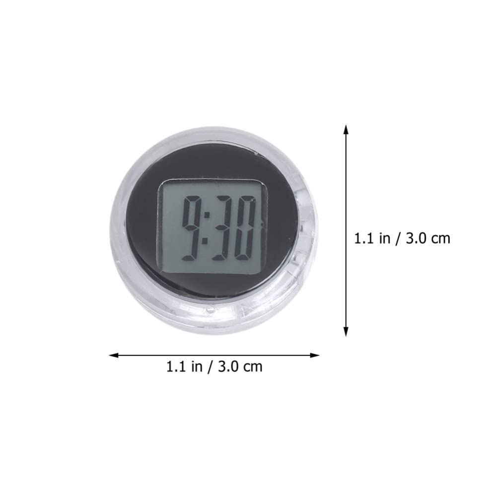 Gatuida 6PCS Mini Motorcycle Digital Clocks - Stick-On Bike & Car Watch for Vehicles
