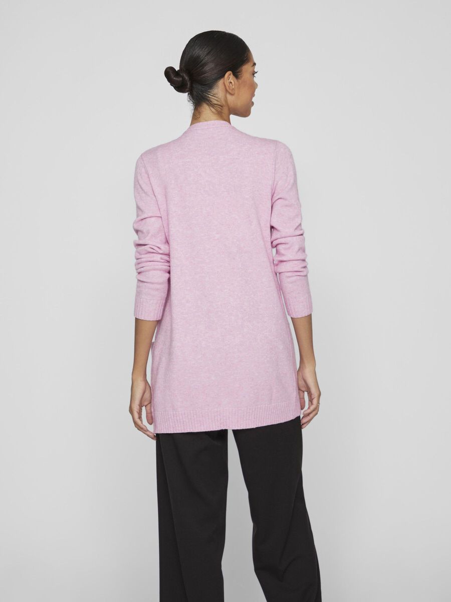 ASHLEY OPEN KNIT CARDIGAN - Pastel Lavender Women's Lightweight Sweater | Perfect for Spring Outfits, Office Wear & Casual Chic Looks