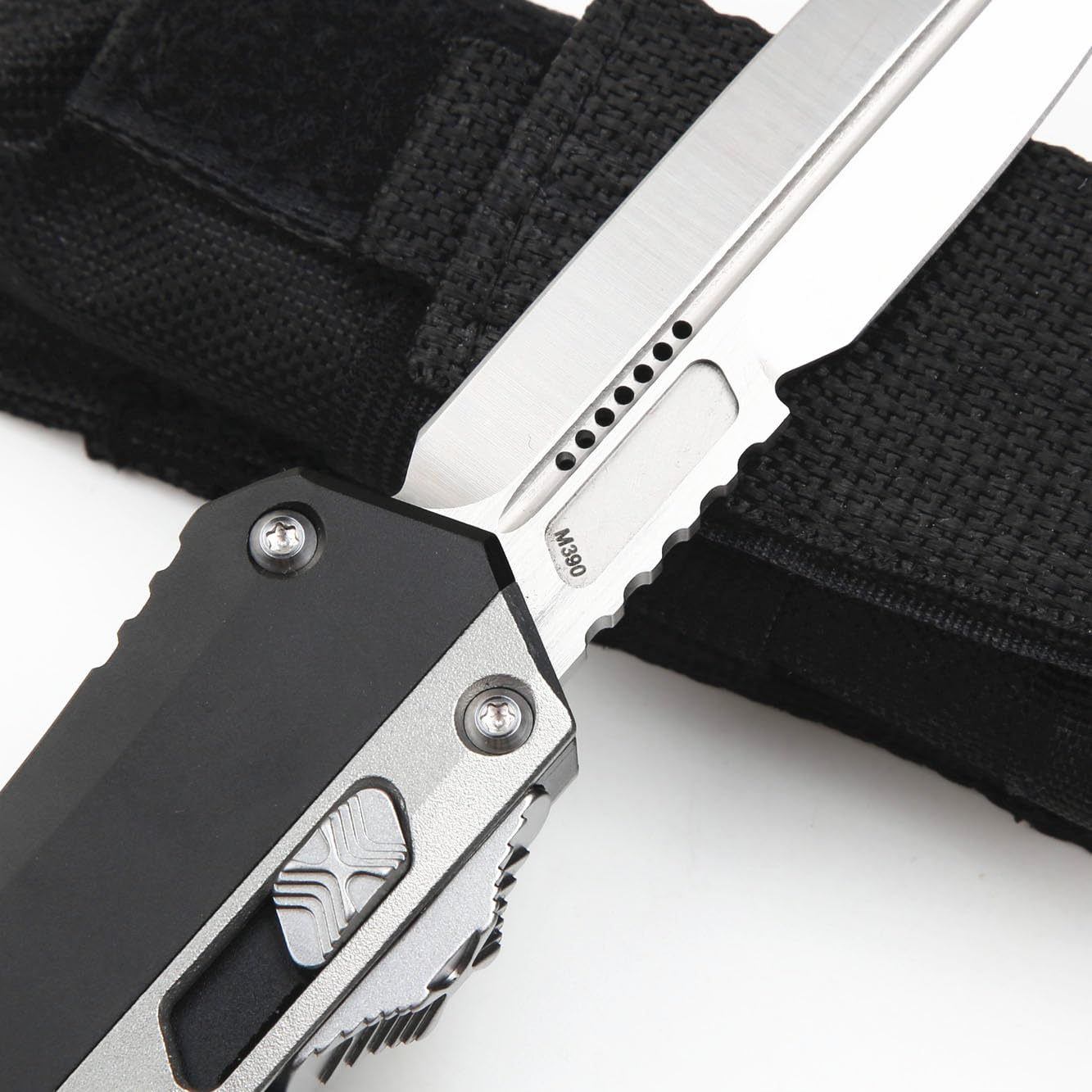 Tactical Hunting Knife with M390 Blade & 6063 Aluminum Handle - Outdoor Survival, Camping, Hiking, and EDC Pocket Knife for Adventurers