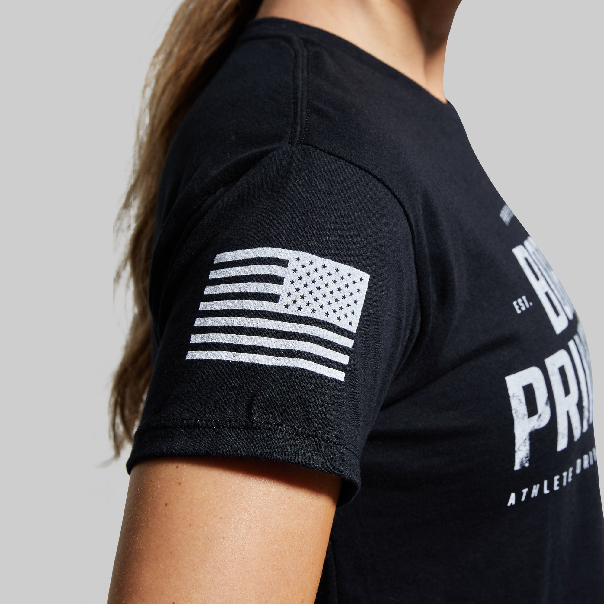 Born Primitive Crop Tee - Women's Workout Top for Yoga & Gym | Comfortable Black Fitness Shirt for Running & Training