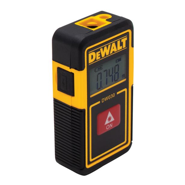 DeWalt DW030PL XJ 9m Pocket Laser Distance Measure - Compact Laser Tape Measure for Construction, Home Improvement & DIY Projects | Accurate Measurement Tool for Contractors, Carpenters & Handymen