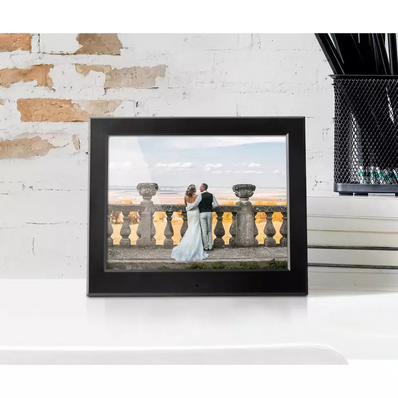 Aluratek 8 Inch Digital Picture Frame - Ultra Slim HD Display with Auto Slideshow & Remote Control - Perfect for Home Decor, Office Display, and Gift Giving