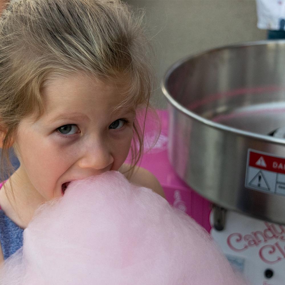 Funtime FT1000 Commercial Cotton Candy Machine - Hard Candy Floss Maker Cart for Parties, Events & Carnivals | Perfect for Birthday Celebrations, Fairs & Concessions