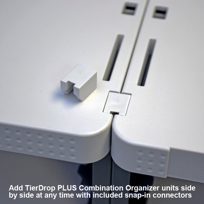TierDrop PLUS 1 Wide Desktop Organizer - Premium Wooden Office Desk Organizer with Multiple Compartments for Pens, Files, and Office Supplies | Perfect for Home Office, Workspace, and Study Desk Organization