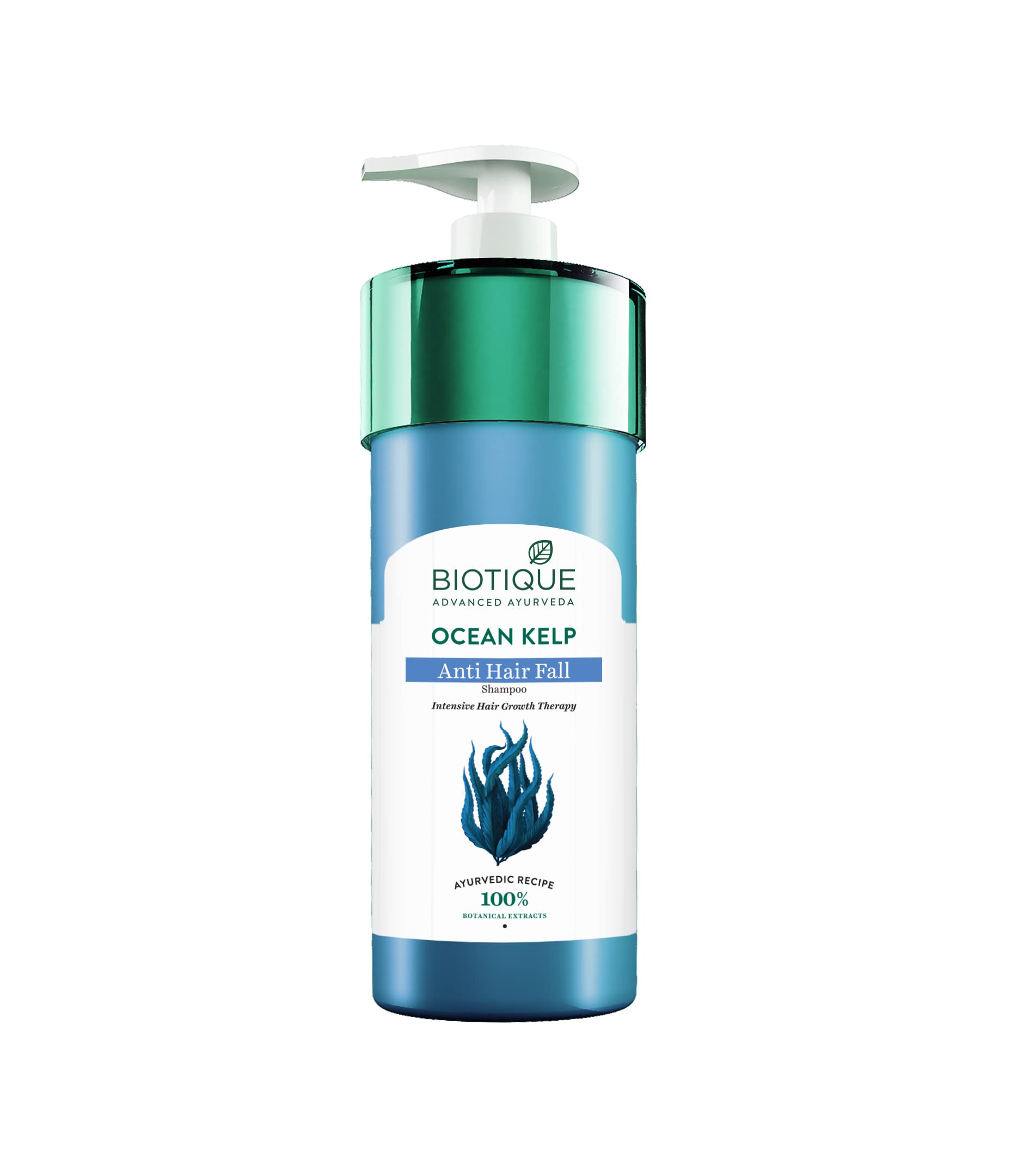 Biotique Bio Kelp Fresh Growth Protein Shampoo for Hair Growth - 800ml | Natural Hair Care for Thicker, Stronger Hair | Perfect for Daily Use & Damaged Hair Repair