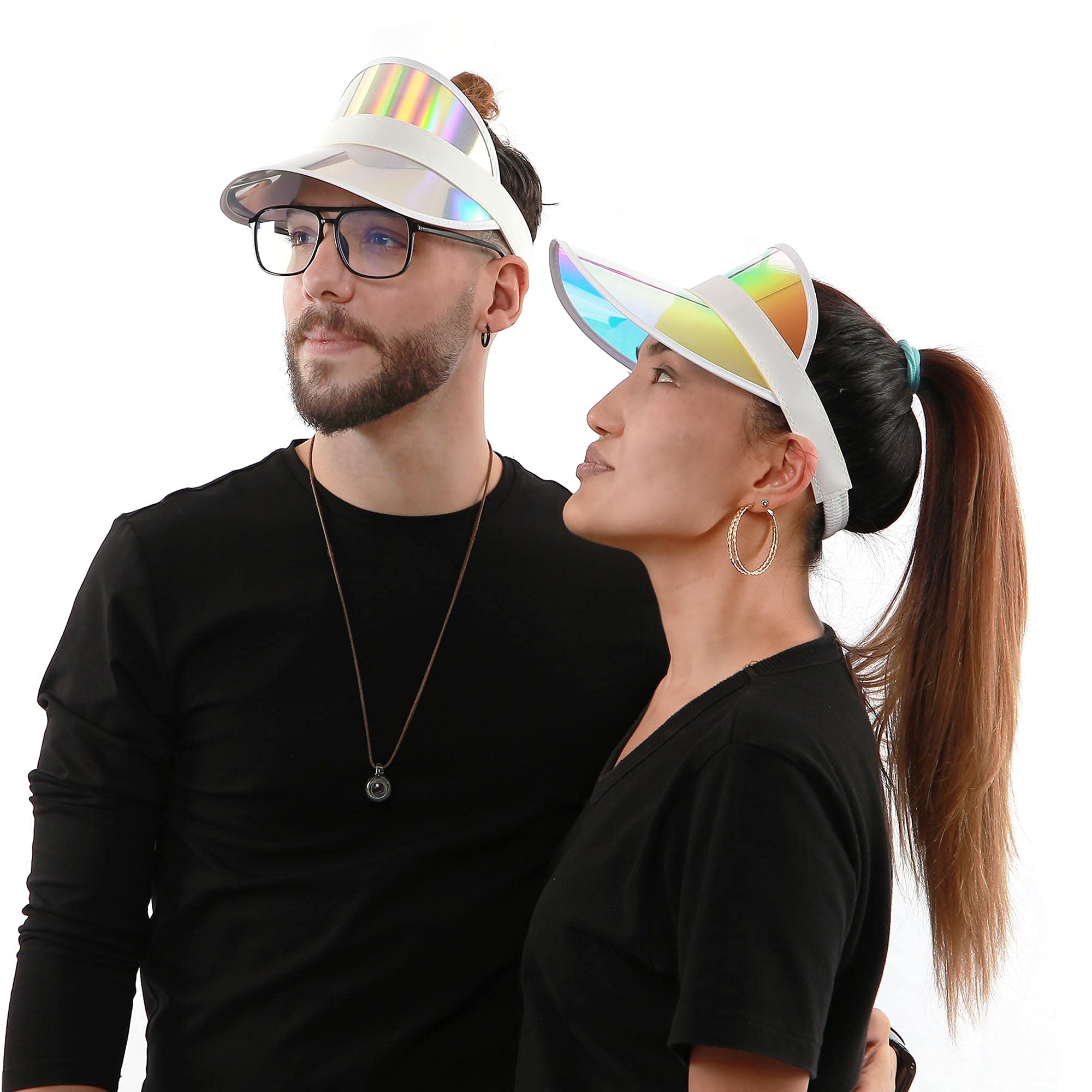 12 Pack Women's UV Protection Sun Visor Hats - Breathable Outdoor Golf & Beach Sports Visor Caps for Sun Protection, Fashionable Party Accessories (Ideal for Golfing, Beach Trips, Hiking & Outdoor Activities)
