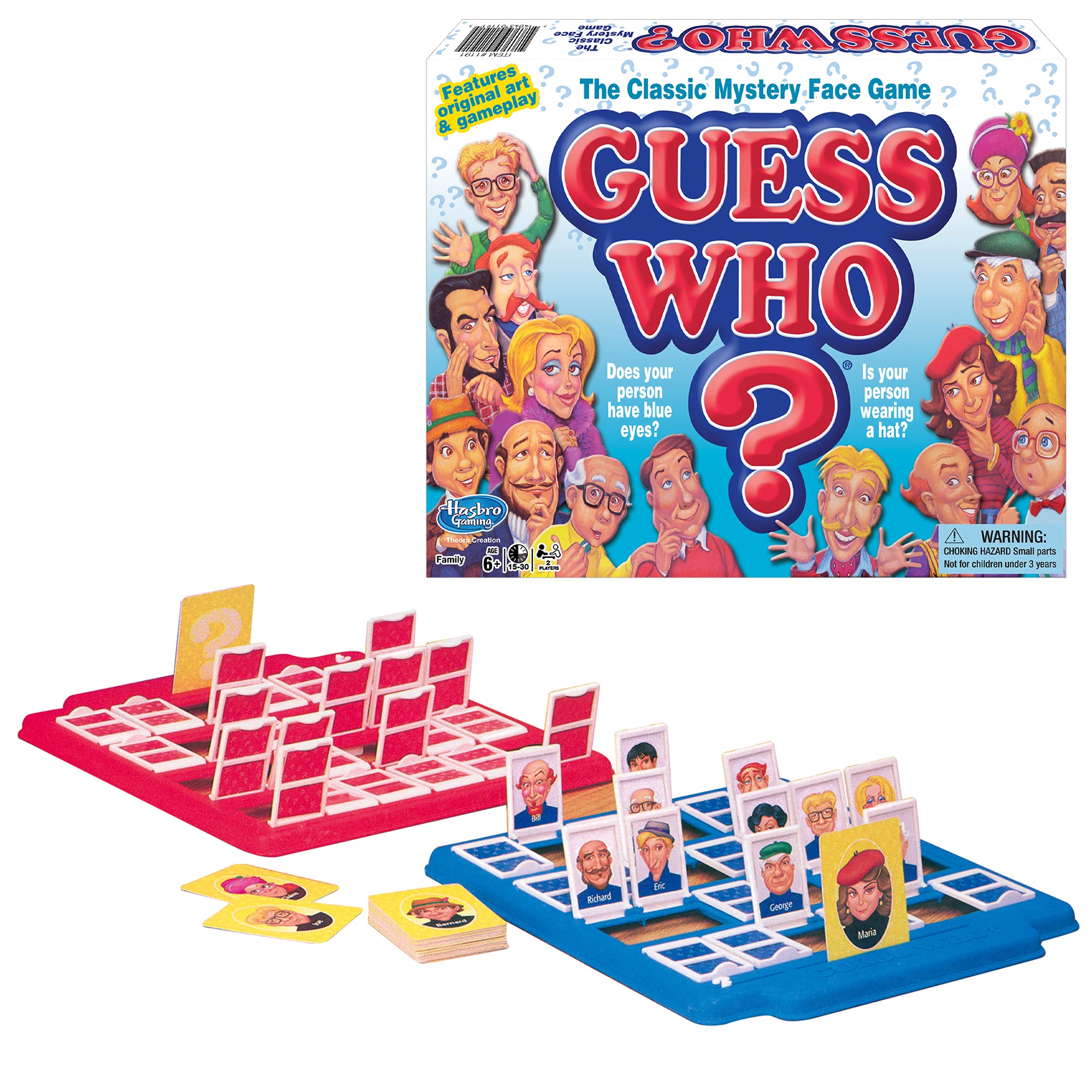 Winning Moves Games Guess Who? Classic Family Board Game for Kids & Adults - Multicolor (1191) | Fun Party & Family Game Night Activity