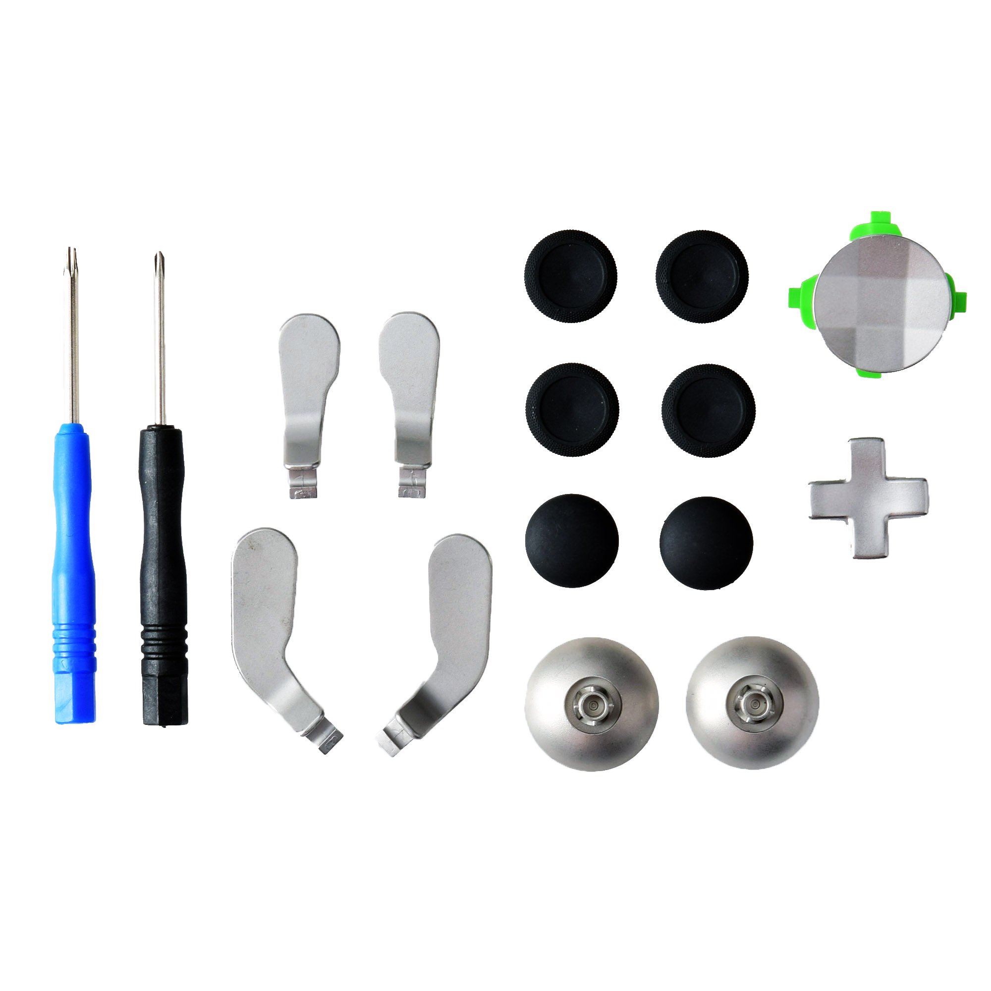 Gam3Gear Xbox One Elite Controller Repair Kit - T8H Screwdriver, D-Pads, Thumbsticks, Joysticks, Paddles & Hair Trigger Locks - Replacement Parts for Microsoft Xbox One Elite Series 1 & 2 Controllers - Perfect for DIY Repairs and Controller Customization